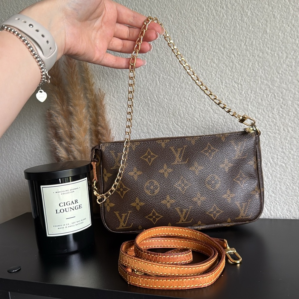 🌾AUTHENTIC Louis Vuitton Pochette with ORIGINAL LV strap🌾 - Picture 15 of 15